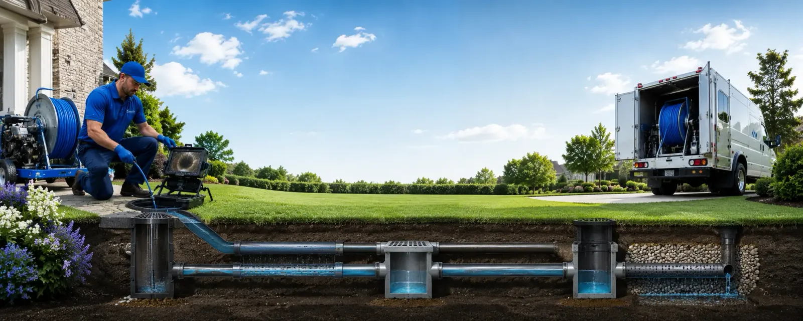 Outdoor drain cleaning information for Emblem, WY